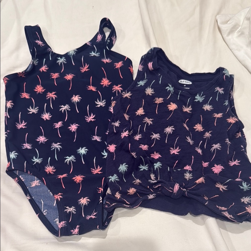 Old Navy swim & tank set 2T